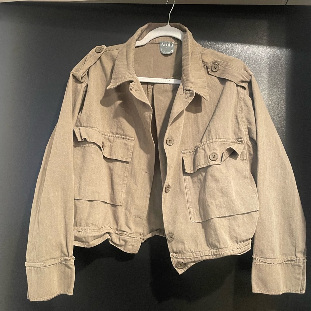 Olive Button-Up Jacket - Picture 5 of 6